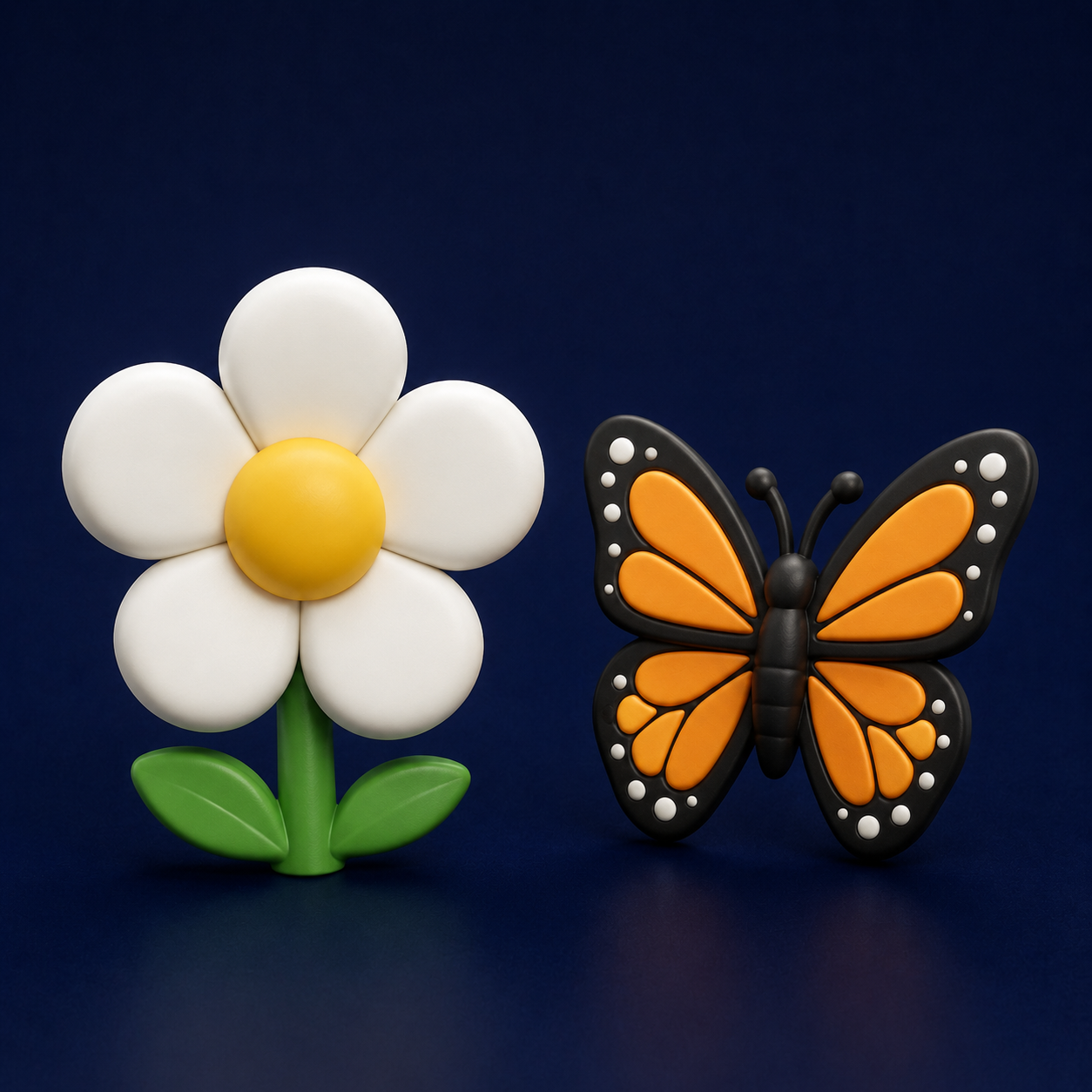 Collectible flower and butterfly Earth Objects